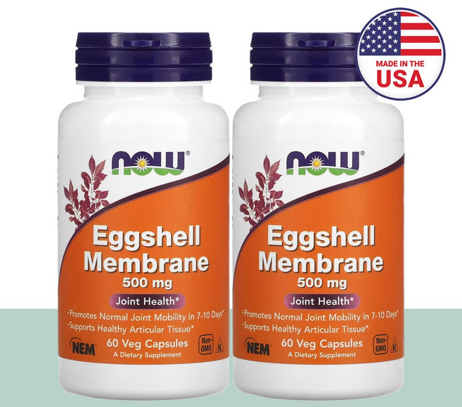 나우푸드 난각막nem 난각막 nem 난간막 500mg, 60정, 2개, 60정