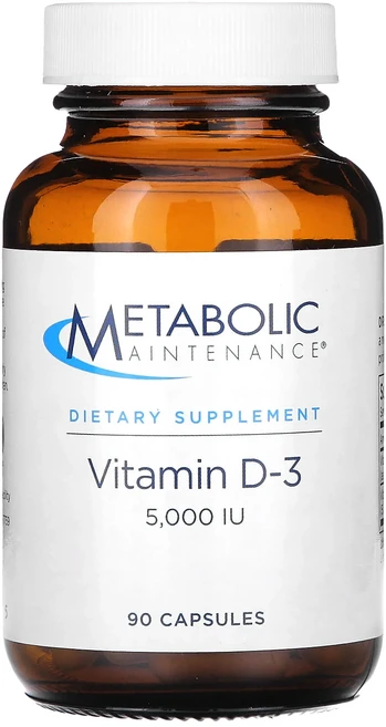 Metabolic Maintenance 비타민 D-3 5000 IU 90 캡슐, MetabolicMaintenance비타민D35000I, 1개 - 쿠팡