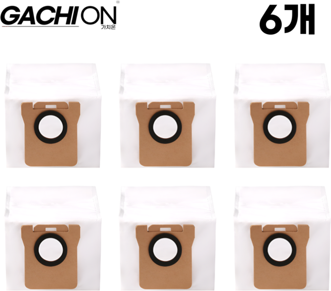 호환제품 JONR 존알 P20 PRO 진공 로봇 청소기 소모품 먼지봉투, 6개, 컨텐츠 참조