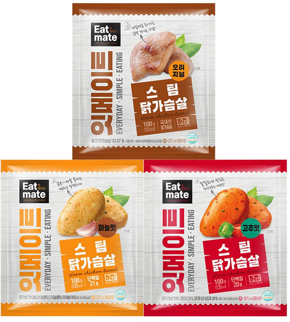 [랭킹닭컴] 잇메이트 닭가슴살 스팀 혼합구성, 14개, 100g