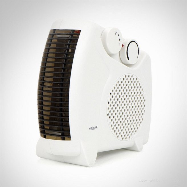 크루거 미니 온풍기 스탠드형 바닥형 겸용, KH-03W_화이트