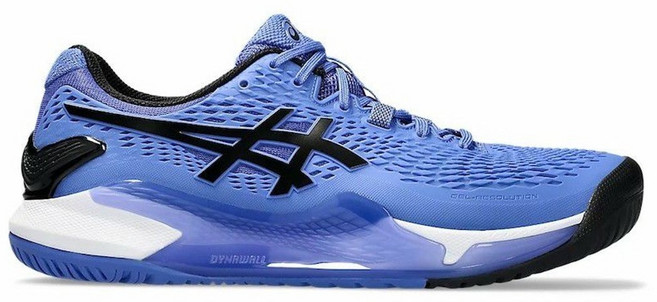 젤 레졸루션9 테니스화 사파이어 블랙 올코트 1041A330-401