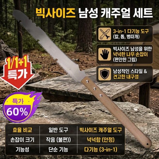 신형 다기능 톱과 칼 겸용 아웃도어 원예 공구 나무 자르기 가지 치기 모두 가능한 다용도 캠핑 야외 작업 도구, 톱질 겸용 칼