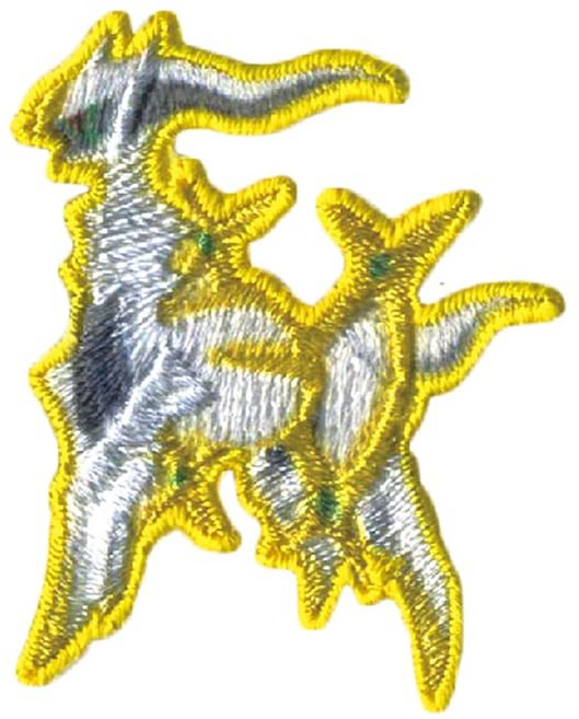 이나가키 패션 포켓몬 스티커 와펜 스티커 다리미 접착·양용 타입 알세우스 POS033