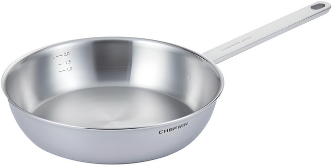쉐프윈 인덕션 316 스테인레스 3.5mm 통5중 쏘테 후라이팬, 26cm, 1개