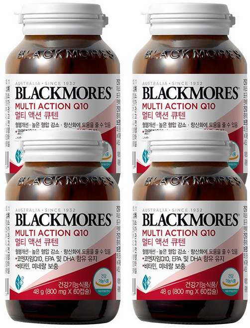 블랙모어스 멀티액션큐텐, 60정, 4개