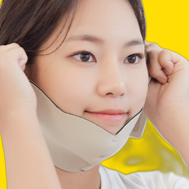 불독살리프팅 주걱턱교정 사각턱교정 볼처짐리프팅 얼굴비대칭교정 이중턱살제거 안면거상밴드, 1개, 2블랙