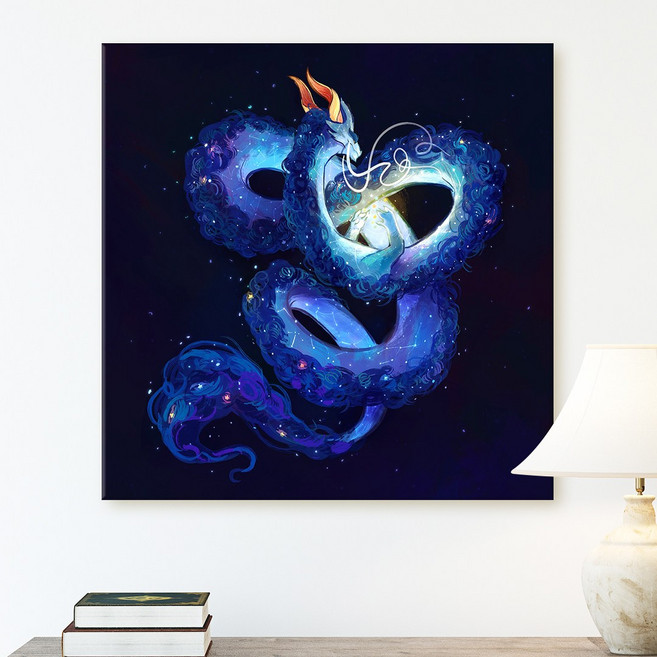 풍수인테리어소품 청룡그림 2024년 청룡 복을부르는 용그림 황금 재물운 액운막이 청룡 액자, 07.드래곤 1