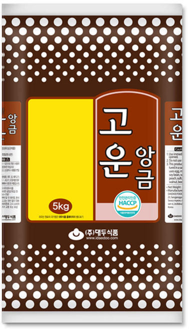 대두고운앙금 (55M), 4개, 5kg