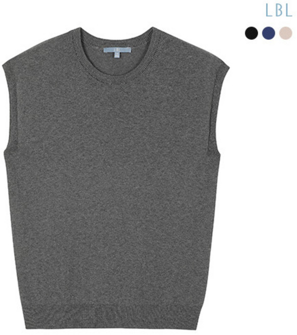 [LBL] 퓨어실크린넨코튼 슬리브리스 니트 3종