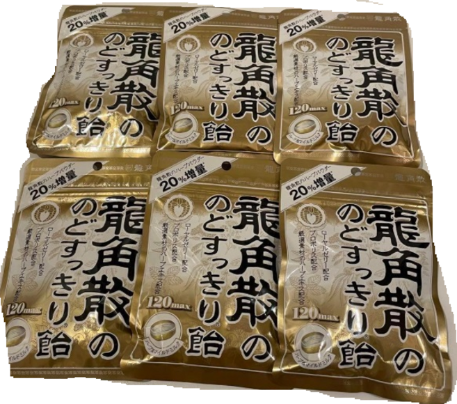 용각산 목캔디 120max 일본 사탕 캔디 파우치 88g 6개