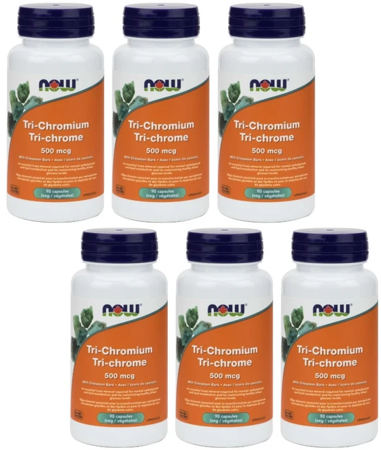 나우푸드 트라이 크로미늄 Tri-Chromium 500mcg 90캡슐 x6, 90정 - 쿠팡