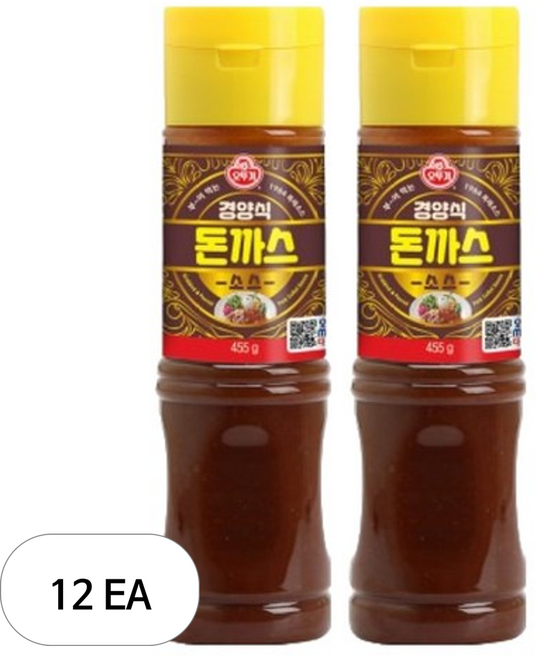 오뚜기 경양식 돈까스소스, 455g, 12개