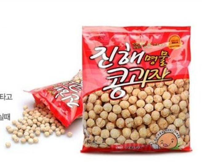 (경남관광기념품점 창원시) 직접 불에 구워 고소하고 맛있는 진해 명물 콩과자 진해콩 (80g*10봉 ), 80g