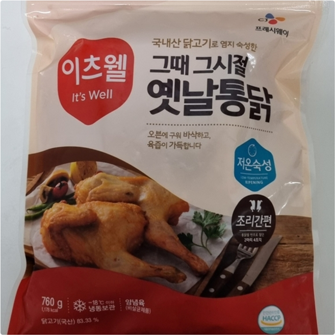 이츠웰 그때 그시절 옛날통닭, 3개, 760g