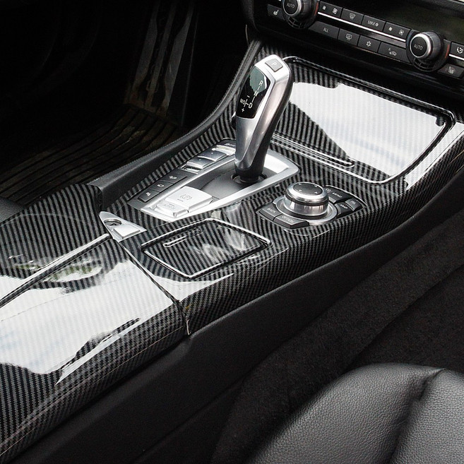 BMW 5시리즈 F10 대쉬보드 기어 콘솔패널 카본커버 10년부터16년까지 호환 용품, 콘솔패널몰딩