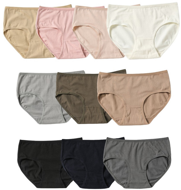 10종 세트 여성 면스판팬티 여성 삼각 순면팬티 90~110