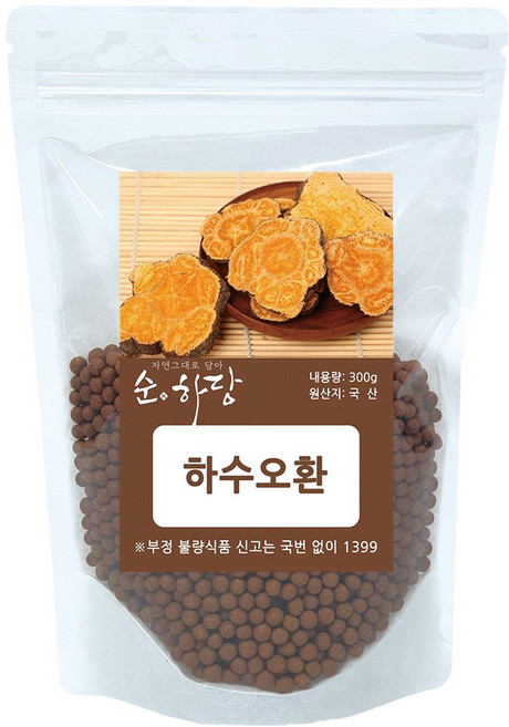 순하당 국산 하수오환 (적하수오), 1개, 300g