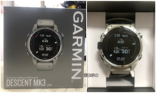 GARMIN Descent MK3i GPS潛水電腦錶, MK3 霧灰色 - 43mm, MK3 霧灰色 - 43mm