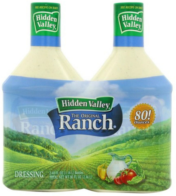 히든밸리 디 오리지널 랜치 드레싱, 1.18L, 2개