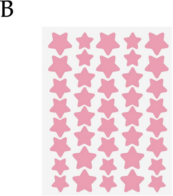 표준 40pcs 여드름 패치 Ance에 대 한 다채로운 별 모양의 PE 여드름 패치 제거에 대 한 귀엽고 보이지 않는 커버 스티커, [05] 분홍색