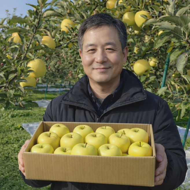 [작년재구매1위] 꿀당도 황금사과 시나노골드 사과, 1개, 4kg(중소과)