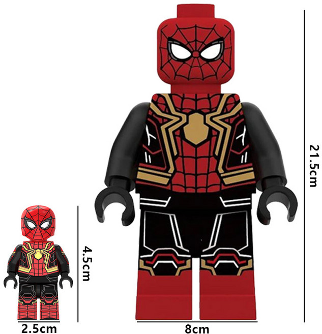 메가 & 미니 스파이더맨 브릭피규어 세트 5종 호환블록 취미/수집/장식/컬렉션용 커스텀 블록피겨, 02. BIG&MINI 스파이더맨 세트 B, 1개