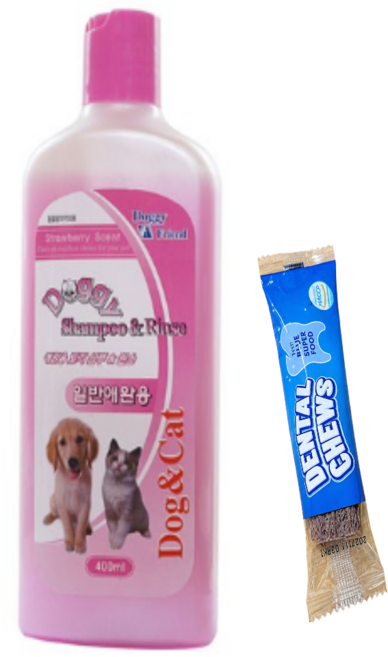 도기프랜드샴푸린스(일반용)+사은품(강아지껌 베리츄), 1개, 400ml