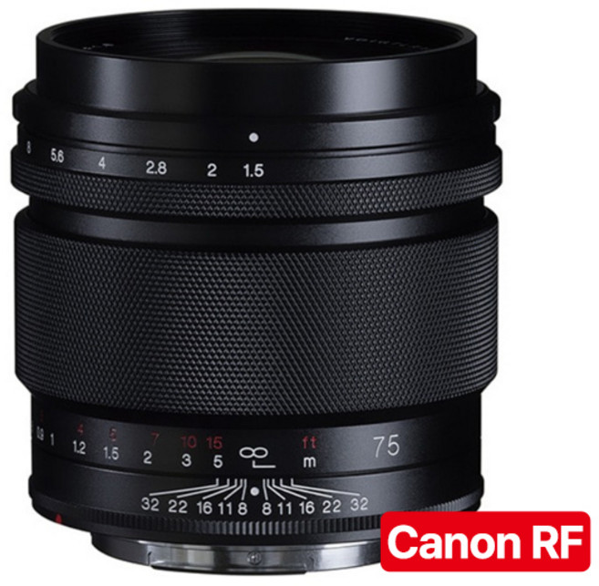 [정품등록시 5만 포인트 3년 보증] 보이그랜더 NOKTON 75mm F1.5 ASP for 캐논 RF-마운트, 단일품목