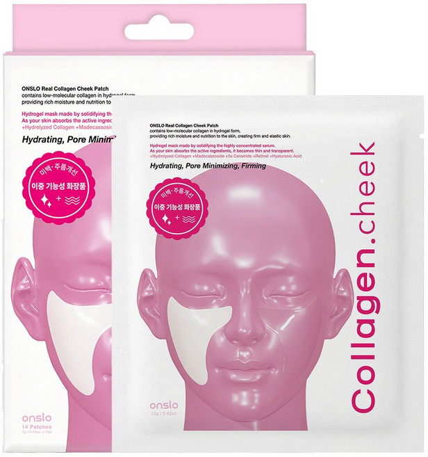 온슬로 리얼 콜라겐 치크팩, 7개입, 1개
