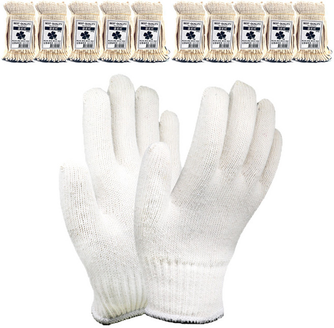 SJG 클로버 면장갑 100켤레, 40g 면장갑, 100세트