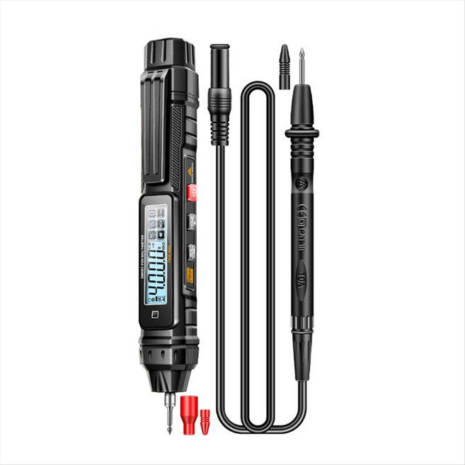 ANENG A3005 다기능 펜 미터 4000 카운트 AC/DC 전압 OHM 다이오드 테스터 랩/팩토리/홈을위한 비접촉 자동차, 검은색
