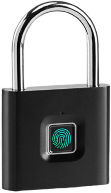 스마트 지문 자물쇠 자전거 수하물을위한 야외 야외 사례 BA, 검은색, 1개