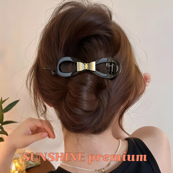 SUNSHINE 왕진주 올림머리 헤어 집게핀 바나나 헤어핀