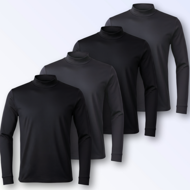 [4P] macci (마찌) 히트포뮬러 남자 기능성 기모 목폴라 반목 긴팔 티셔츠 (정품)