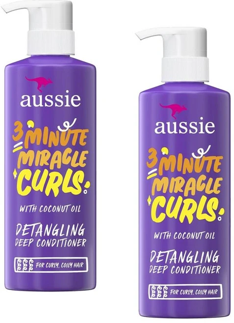 오지 3분 미라클 컬 컨디셔너 Aussie 3 Minute Miracle Curls Conditioner, 2개, 473ml - 쿠팡