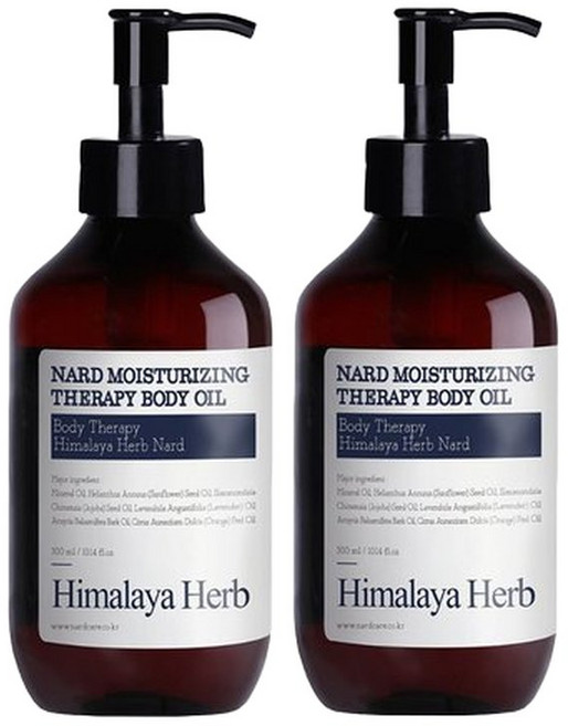 히말라야 허브나드 고보습 테라피 바디오일 300ml 2개