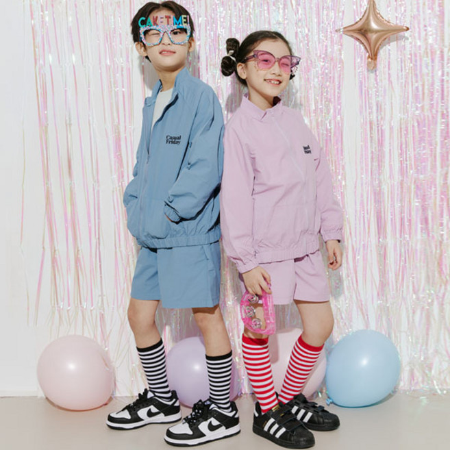 [바브키즈] CF집업상하복