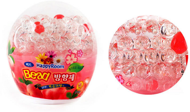 해피룸 비드 방향제 (350g) 복숭아향 -, 350g, 2개