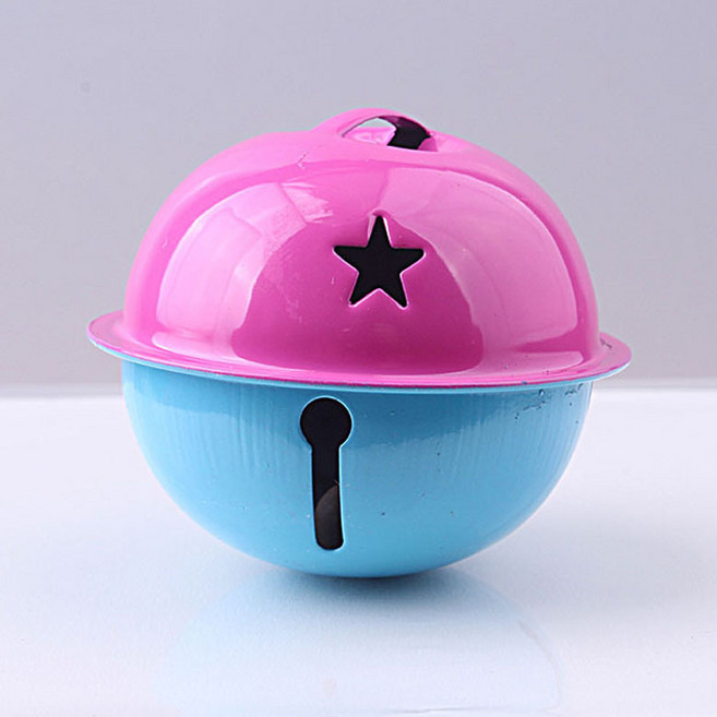 헤세드 40mm 투톤 컬러방울 딸랑이 방울 방울장식, 1개, 진핑크+블루