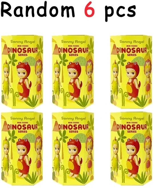 소니 엔젤 블라인드 박스 공룡 시리즈 애니메이션 피규어 장식품 서울 딸기 인형 팬 어린이 크리스마스 선