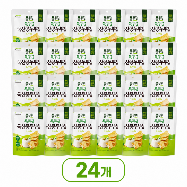 특등급 국산콩 두부칩 오리지널, 40g, 24개