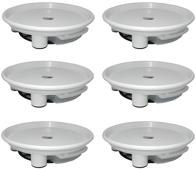 플라팜 동그리 화분받침대, 화이트, 6개