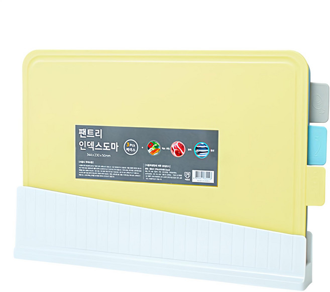 팬트리 인덱스도마 3P 세트, 1세트, 도마 3p + 보관함