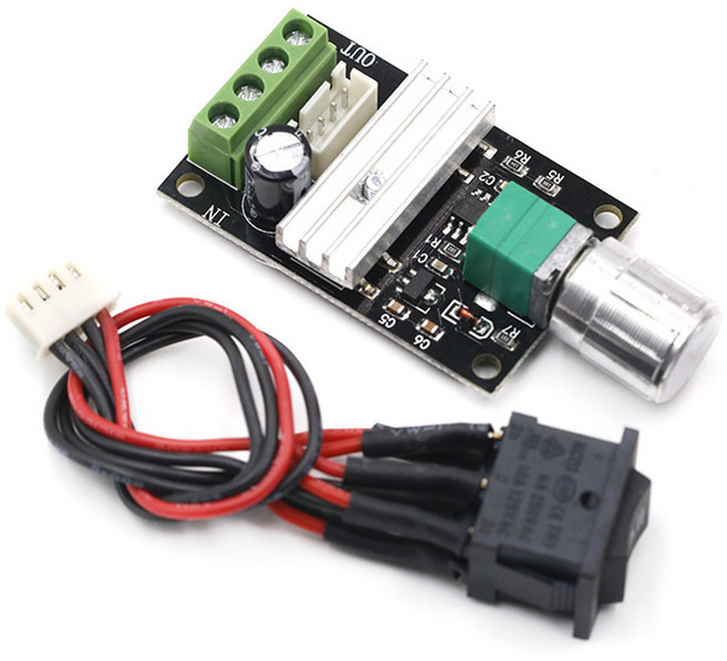 PWM DC 모터 속도 조절기 1203BB 6V 12V 24V 전압 조절 컨트롤러, 1개