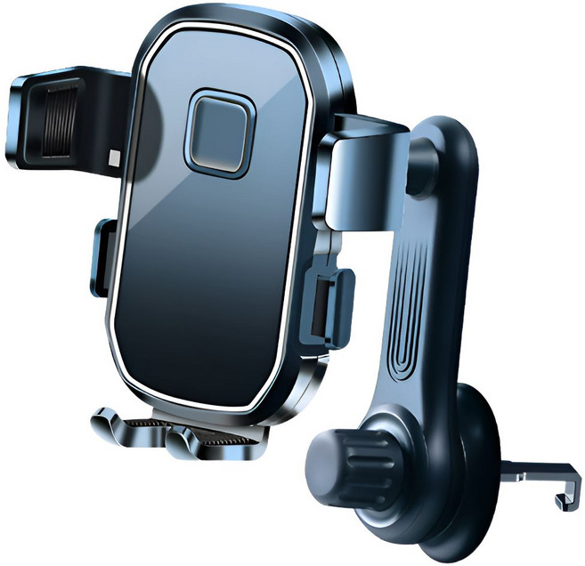 웨이프리 차량 송풍구 휴대폰 거치대 자동차 스마트폰 홀더, 모던블랙, 1개