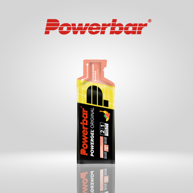 파워바 오리지널 파워젤 스트로베리 바나나 본사 지구력 운동 에너지 젤, 1개, 41g