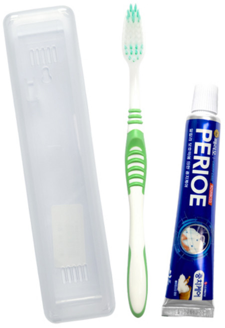 칫솔세트 여행용 치약 칫솔 페리오, 1세트, 50g
