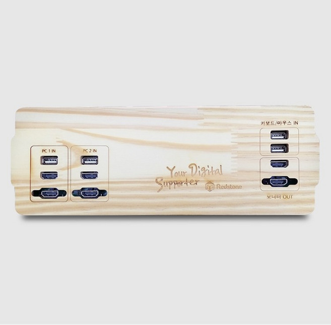 레드스톤시스템 듀얼모니터 지원 HDMI KVM스위치 / RDS-DUO-2, 1개