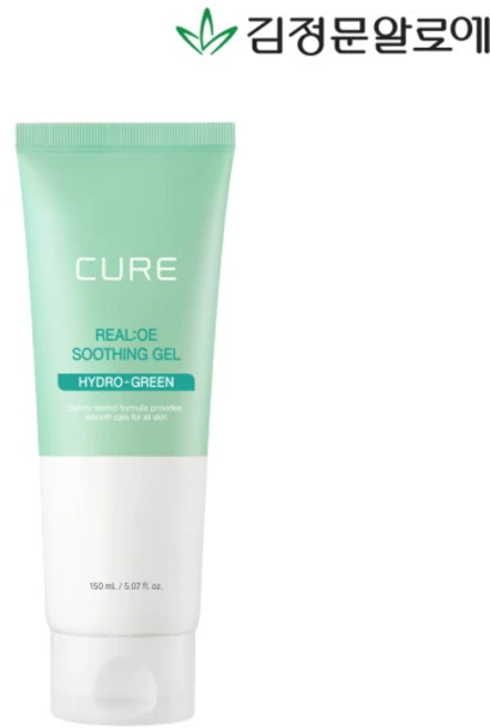 [김정문알로에] 큐어 리알로에 수딩젤 150ml 1개 - 쿠팡